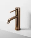 Robinet mitigeur lavabo doré rose brossé, Châtelet