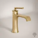 Robinet Mitigeur Lavabo doré brossé, Art Déco