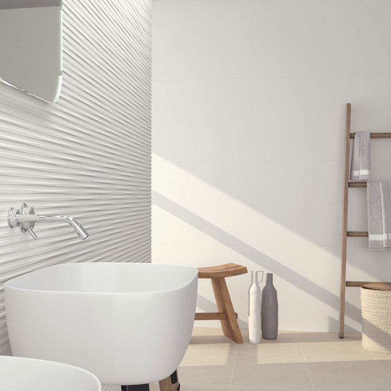 Carrelage uni sol & mur 60x120 cm, Blanco Natural