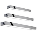 Applique murale salle de bain LED chromée, 40/60/81 cm, Qube