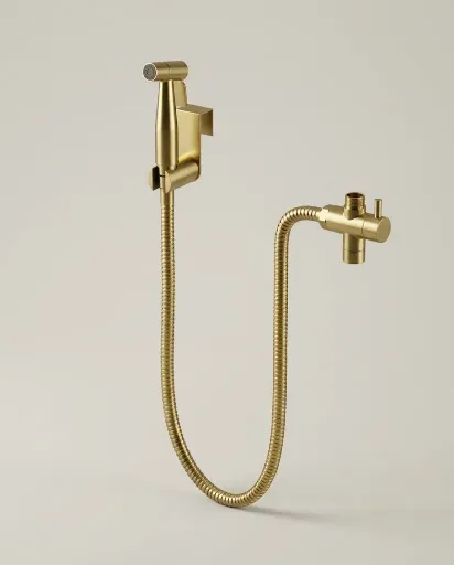 Douchette hygiénique Doré brossé, Châtelet