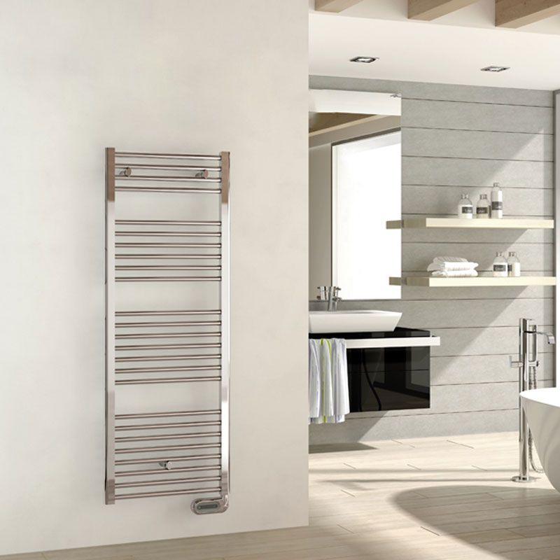 Sèche-Serviettes Electrique rond Chromé, 3 largeurs, 300W à 700W