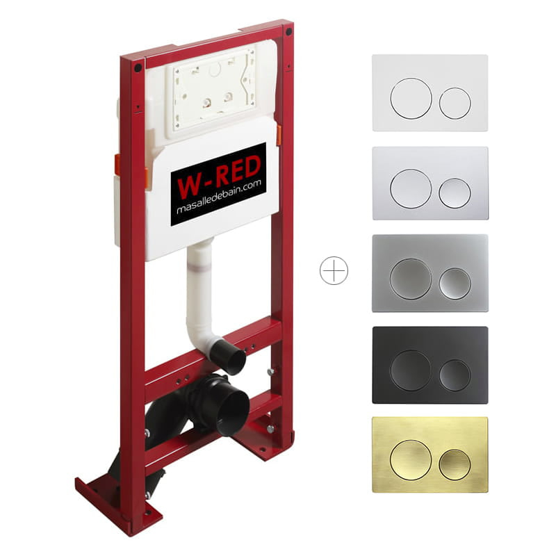 Bati-support STANDARD Autoportant universel, plaque ronde, W-RED