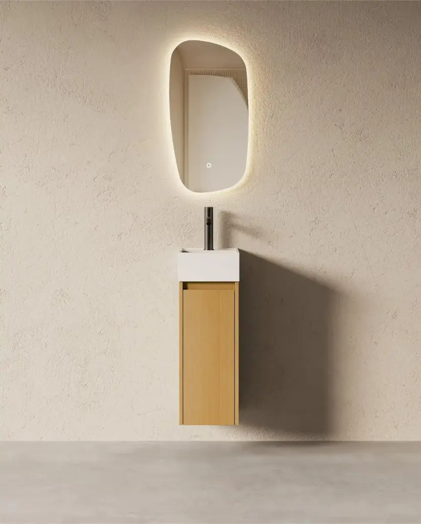 Lave-mains suspendu, Chêne Naturel, Aude