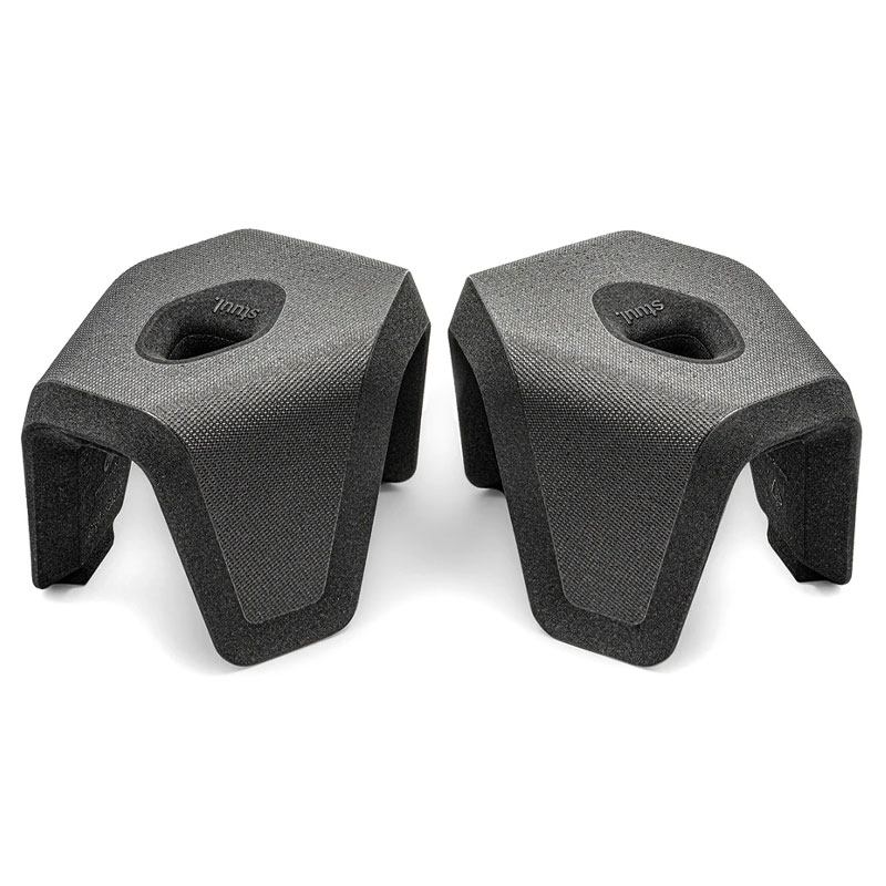 Tabourets de toilette emboîtables, Noir, Stuul