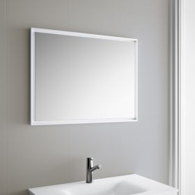 Miroir lumineux LED salle de bain, horizontal ou vertical, 80x60 cm, Roma