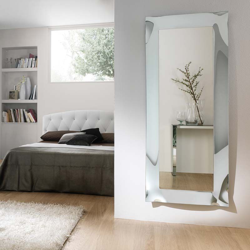 Aurélia, miroir salle de bain 169X68 cm, verre argent
