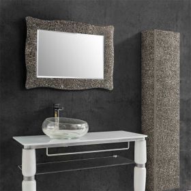 Alexandra, miroir salle de bain 98X70 cm, cadre bronze - image 2
