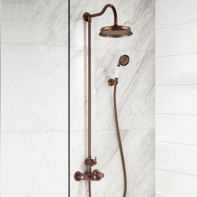 Colonne de douche avec mitigeur thermostatique, traitée cuivre, Liberty - image 2