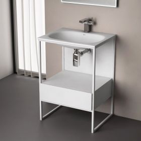 Meuble salle de bain 60 cm, Blanc, Frame - image 2