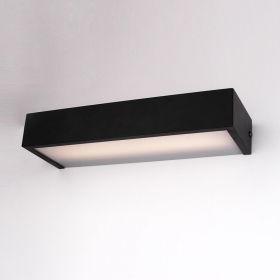 Applique box LED 50 cm, noir mat, Qube