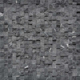 Mosaïque en pierre, 30x30 cm, Quadra, gris anthracite