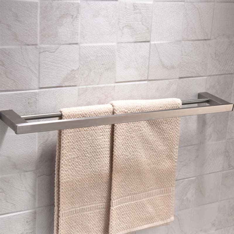 longueur 60 cm Porte-serviettes en laiton pour salle de bain avec barre multi-serviettes double porte-serviettes mural 