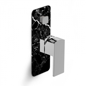 Mitigeur bain-douche encastré, finition marbre noir, Infinity Elements