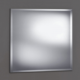Miroir salle de bain biseauté, 80x80 cm, Reflect