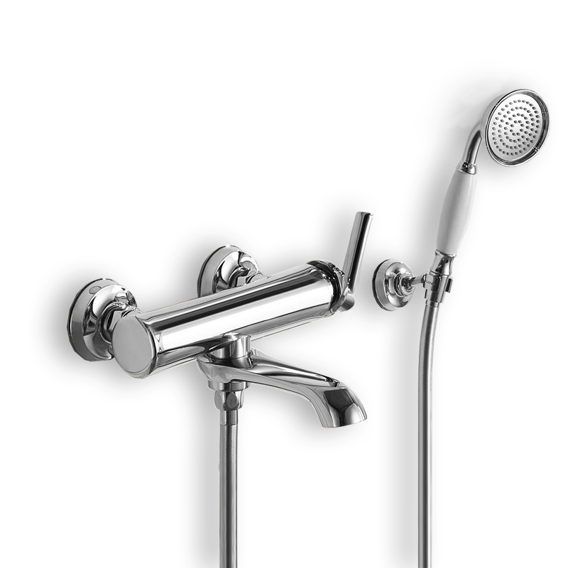 Robinet mitigeur bain-douche avec set de douche, Chrome, Liberty