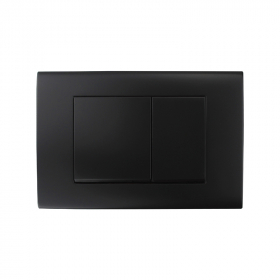 Plaque de déclenchement carrée compatible avec bâti-support Geberit, Noir Mat