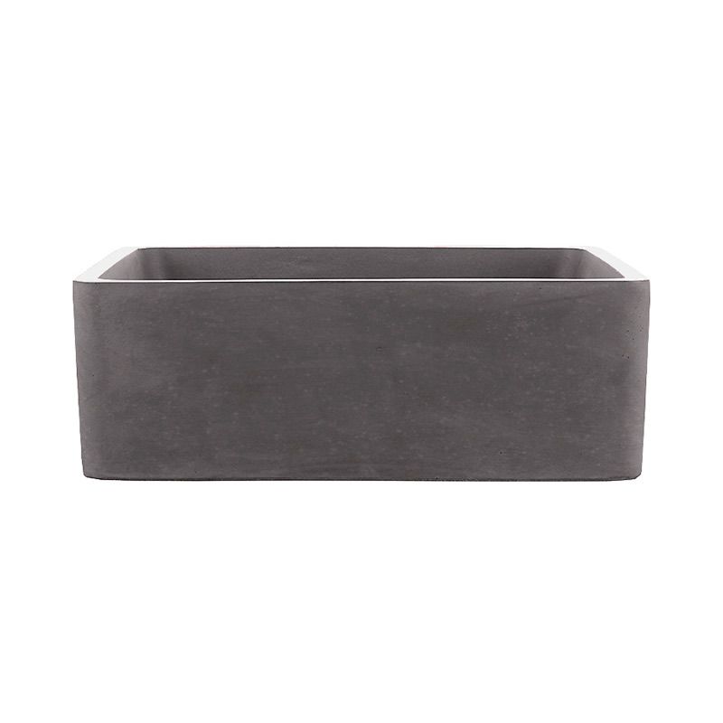 Vasque béton, 38x38 cm, gris anthracite, Cube