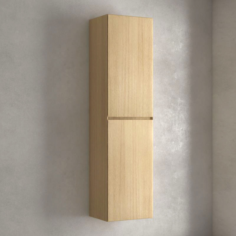 Colonne de rangement bois Chêne clair, 174 cm, Essentiel