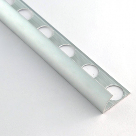 Profilé aluminium 1/4 de rond 10.5mm 260cm, 3 coloris - image 2
