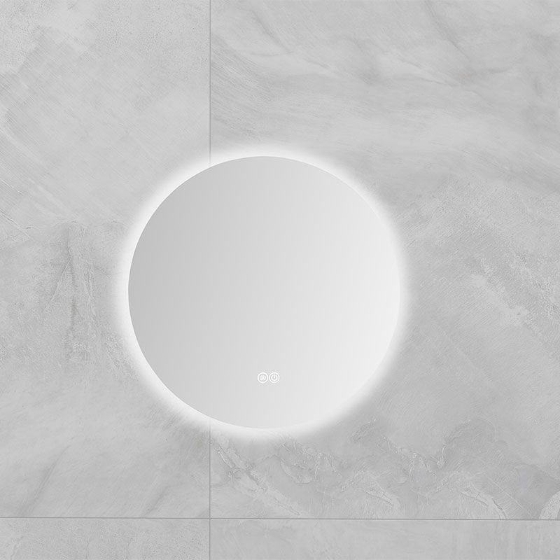 Miroir Ø40 cm lumineux LED rond salle de bain, antibuée, Roundy - image 2