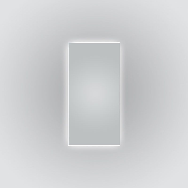 Miroir rétro-éclairant LED, anti-buée, 40x80 cm, Norma