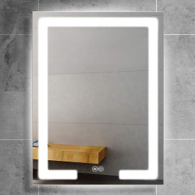 Miroir 60x80 cm éclairant rectangulaire, Deco-Light - image 2