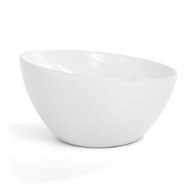 Vasque à poser 41 x 37 cm ronde, céramique, Blanc, made in France, Desvres - image 2