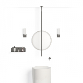 Mitigeur lavabo plafond, chrome, Châtelet - image 2
