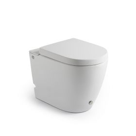 WC à poser blanc mat ne nécessitant pas de réservoir + abattant, W3.0 - image 2