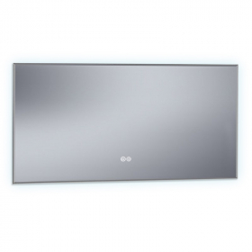 Miroir 140x80 cm rétro-éclairant LED, anti-buée, Pure