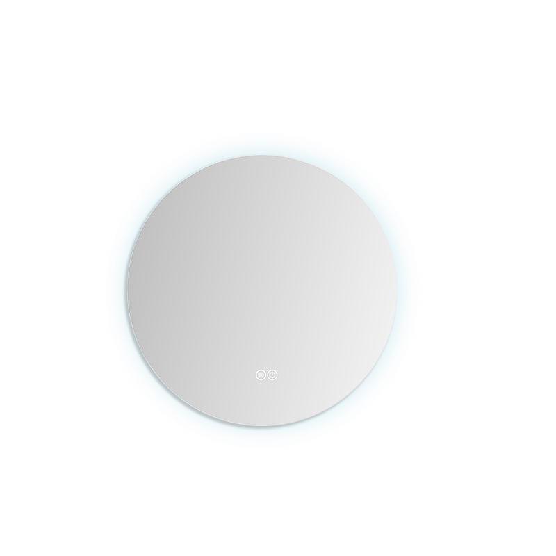 Miroir Ø40 cm lumineux LED rond salle de bain, antibuée, Roundy