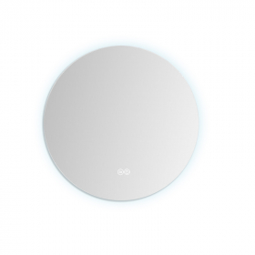 Miroir Ø50 cm lumineux LED, salle de bain rond, antibuée, Roundy