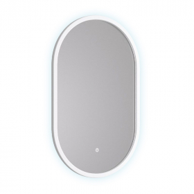 Miroir 50x80 cm LED avec cadre laqué blanc mat, Corcega