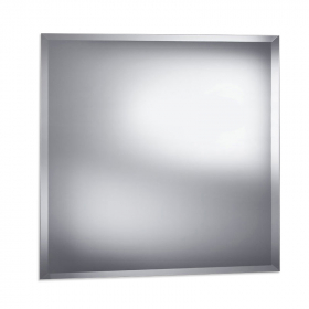 Miroir salle de bain 80x80 cm, biseauté, Reflect