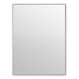Miroir rectangulaire l.60 x H.80 cm en métal finition laiton, Cuadro 2
