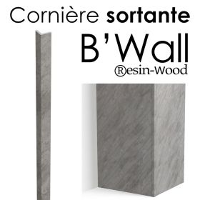 Cornière sortante pour B'Wall ®esin-Wood, pierre grise