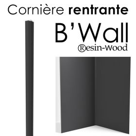 Cornière rentrante pour B'Wall ®esin-Wood, gris foncé