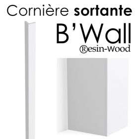 Cornière sortante pour B'Wall ®esin-Wood, blanc