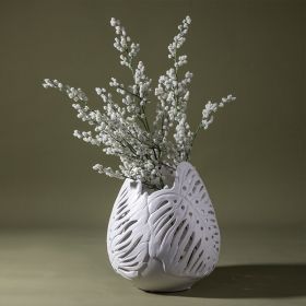 Vase en céramique, ajouré, Blanc