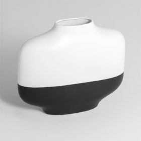 Vase en céramique, Noir et Blanc