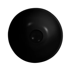Vasque à poser Ø37,5 cm ronde, céramique, Noir mat, made in France, Romi - image 2