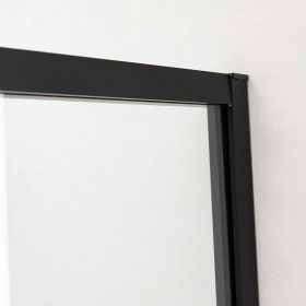 Ensemble thermostatique 100x90 cm porte coulissante, Arena, receveur acrylique et colonne noir, Châtelet - image 2