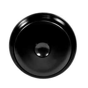 Vasque à poser Ø34,5 cm ronde, céramique, Noir mat, made in France, Rosalie - image 2