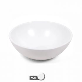 Vasque à poser Ø37,5 cm ronde, céramique, Blanc mat, made in France, Romi