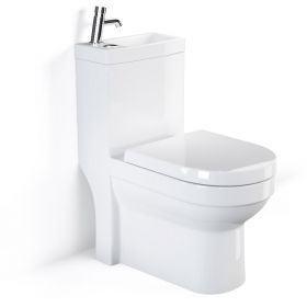 WC à poser avec lave-mains intégré et robinet, Integral