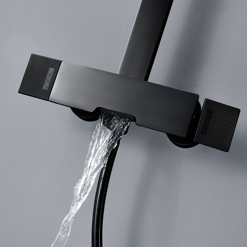 Colonne de douche avec mitigeur mécanique, noir mat, Slim, Concorde - image 2