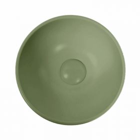 Vasque à poser Ø37,5 cm ronde, céramique, Vert mat, made in France, Romi - image 2