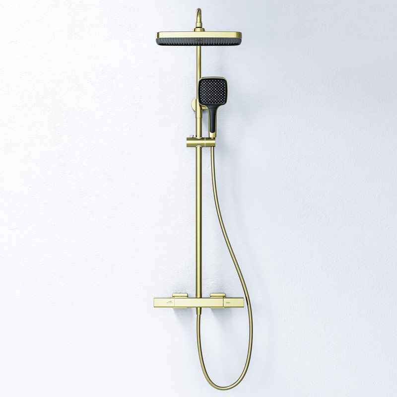 Colonne de douche avec mitigeur mécanique, Doré brossé, Deauville - image 2