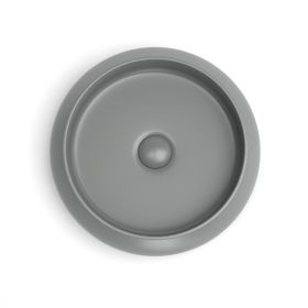 Vasque à poser, 41,5x12 cm, Gris ciment mat, Stella - image 2